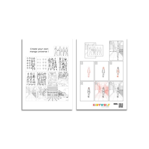 Quadro luminoso para pintar KIDYWOLF KIDYDRAW PRO azul