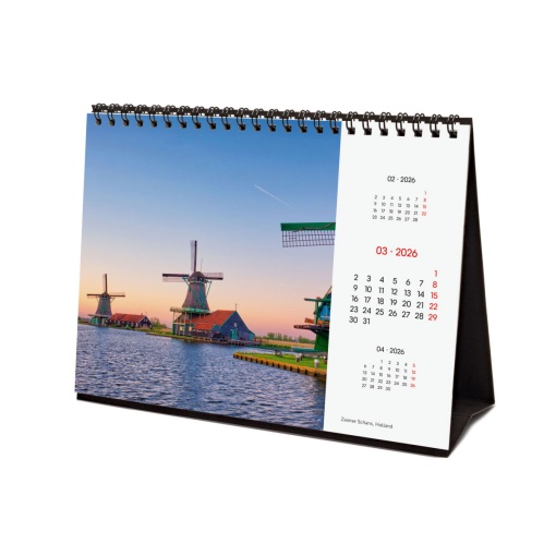 Calendário de secretária 2026 FINOCAM 21x15cm Traveling 781245126