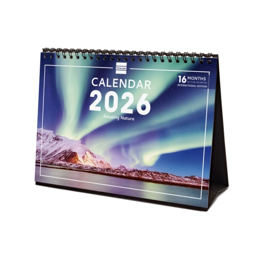 Calendário de secretária 2026 FINOCAM 21x15cm Nature 781245326