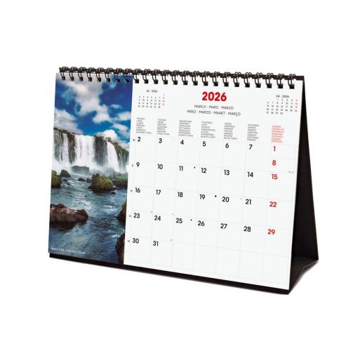 Calendário de secretária 2026 FINOCAM 21x15cm Nature 781245326