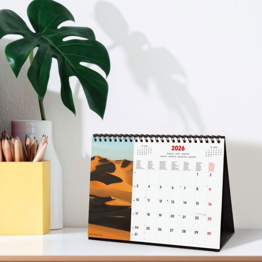 Calendário de secretária 2026 FINOCAM 21x15cm Nature 781245326