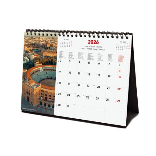 Calendário de secretária 2026 FINOCAM 21x15cm Madrid 781245726