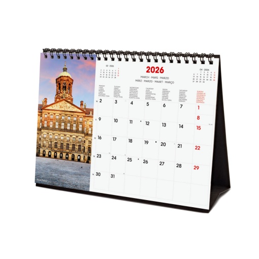 Calendário de secretária 2026 FINOCAM 21x15cm Madrid 781245826