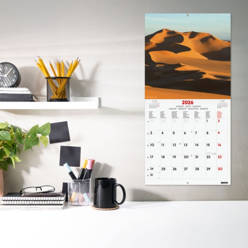 Calendário de parede 2026 FINOCAM 30x30cm Nature 781225326