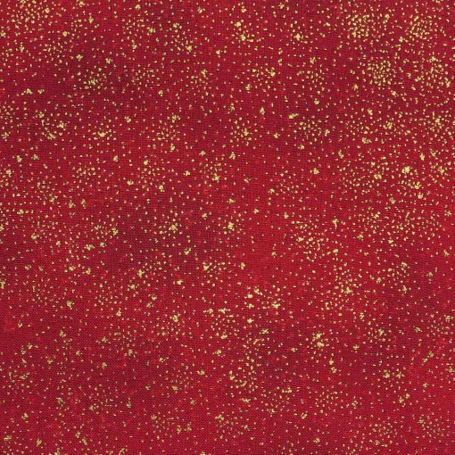 Tecido HILOGAR We Love Christmas vermelho/dourado 08 1x1,10m