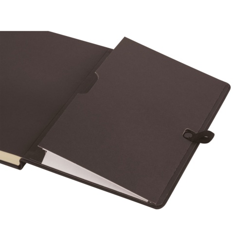 Agenda diária A6 2026 FINOCAM Textura preto com elástico