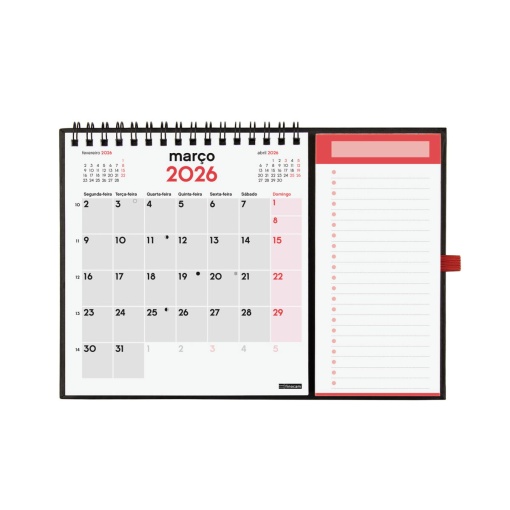 Calendário de parede magnético 2026 FINOCAM 14x15cm 781680026