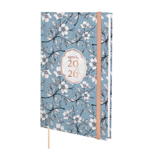Agenda semanal A5 2026 FINOCAM Berlin Cotton com elástico