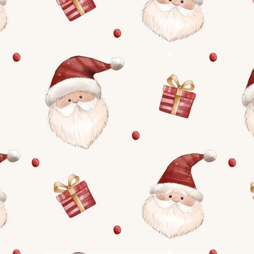 Tecido FUXICOS E FRICOTES Natal dos Sonhos rostos Noel 1x1,50m