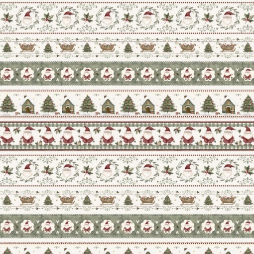 Tecido FUXICOS E FRICOTES Natal dos Sonhos barrado 1x1,50m