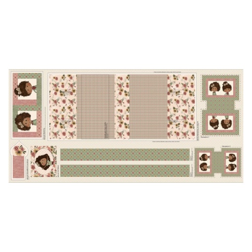Tecido FUXICOS E FRICOTES Alegria painel bolsa 70x150cm