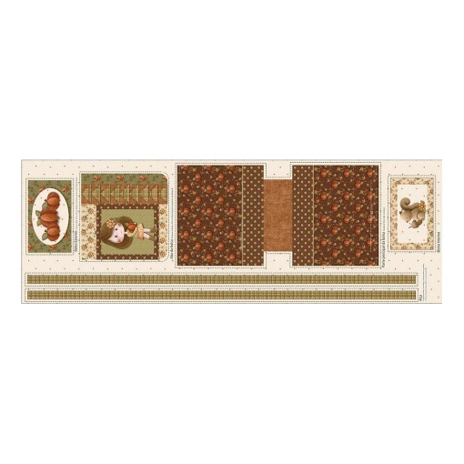 Tecido FUXICOS E FRICOTES Outono painel bolsa 50x150cm