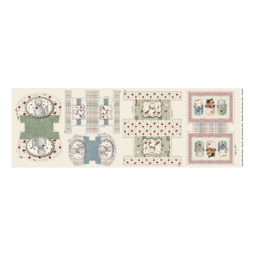 Tecido FUXICOS E FRICOTES Cats painel necessaire 50x150cm