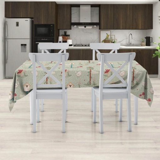 Tecido FUXICOS E FRICOTES Cats básico verde 1x1,50m