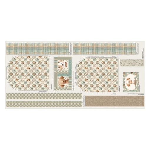 Tecido FUXICOS E FRICOTES Doguinhos painel mochila 70x150cm