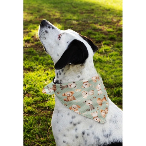 Tecido FUXICOS E FRICOTES Doguinhos listrado 1x1,50m