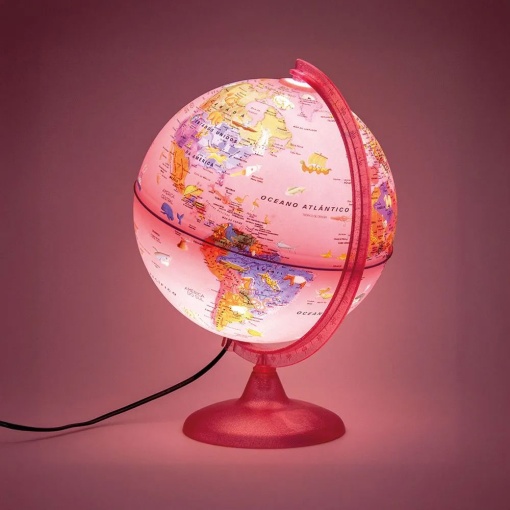 Globo com luz TECNODIDATTICA Pink Zoo 25cm