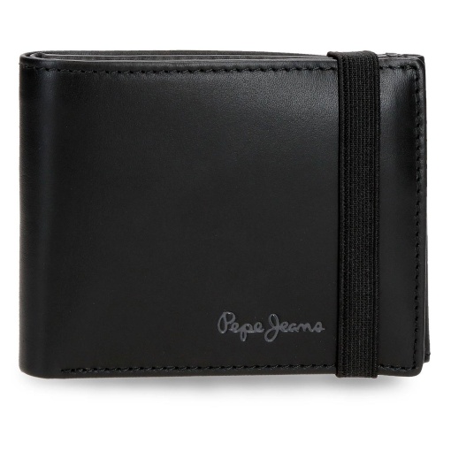 Carteira PEPE JEANS Luton preta com elástico 7363941/450076816020