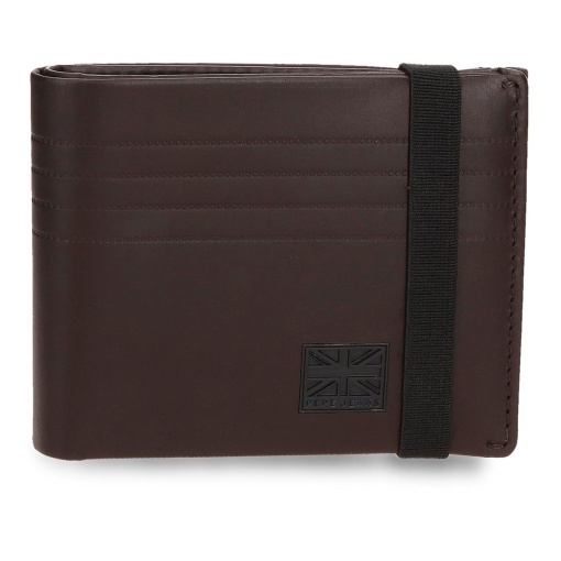 Carteira PEPE JEANS Hudson castanha com elástico 7333942/450073816060