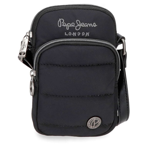 Bolsa de telemóvel PEPE JEANS Aura preta 7,5x11x2,5cm