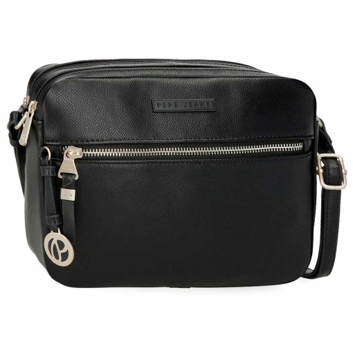 Mala para portátil 15,6'' e tablet 12'' PEPE JEANS Elia preta adaptável a trolley