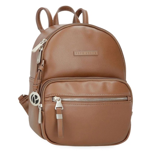 Mochila PEPE JEANS Elia castanha 20x25,5x10cm