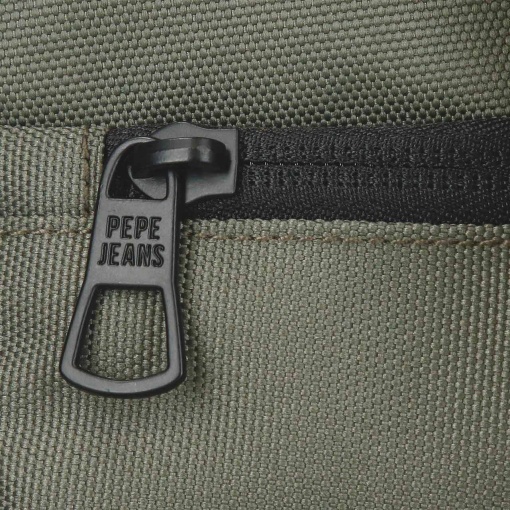 PEPE JEANS Matlock khaki backpack for 13.3'' laptop and 12'' tablet, adaptable to a trolley.