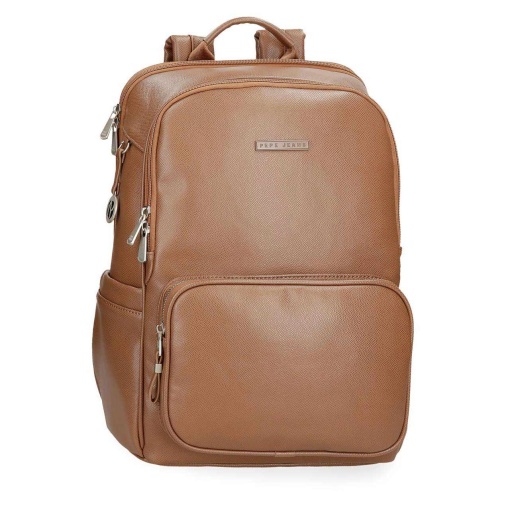 Mochila para portátil 15'' e tablet 12'' PEPE JEANS Elia preta adaptável a trolley