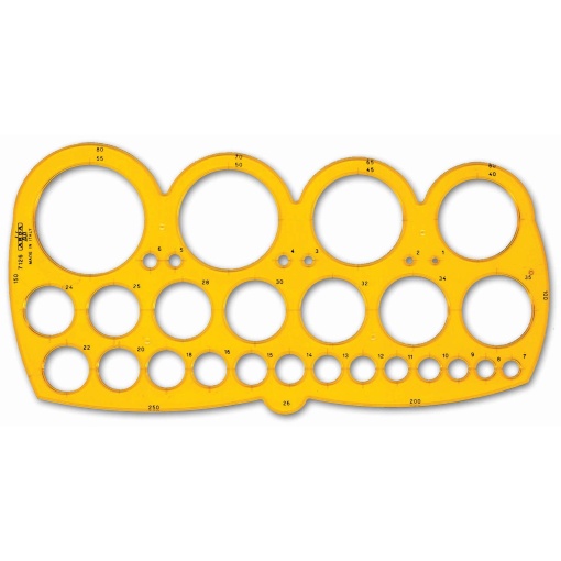 Escantilhão de formas círculos 1-55/80mm ARDA