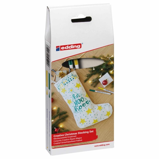 Conjunto criativo meia de Natal - Hohoho EDDING