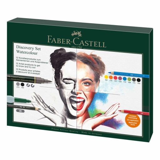 Conjunto aguarelável Discovery FABER-CASTELL Albrecht Dürer - 12 peças