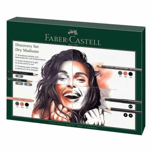 Conjunto FABER-CASTELL Discovery materiais secos - 17 peças