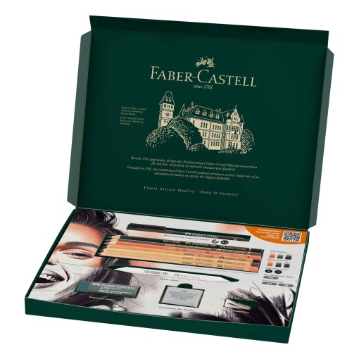 Conjunto FABER-CASTELL Discovery materiais secos - 17 peças