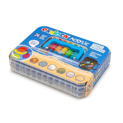 Marcador acrílico CARIOCA Acrylic - 24 cores