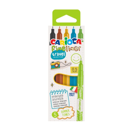 Fineliner CARIOCA Travel 0,05mm - 5 cores