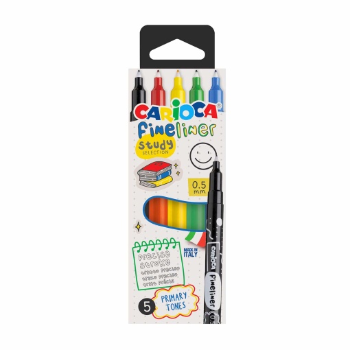 Fineliner CARIOCA Study 0,05mm - 5 cores
