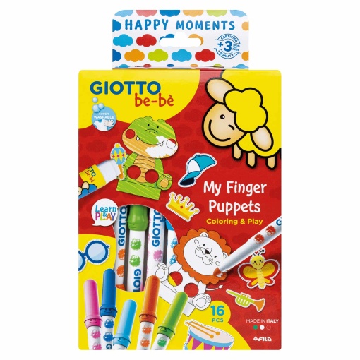 Conjunto GIOTTO Be-Bè Happy Moments My Finger Puppets