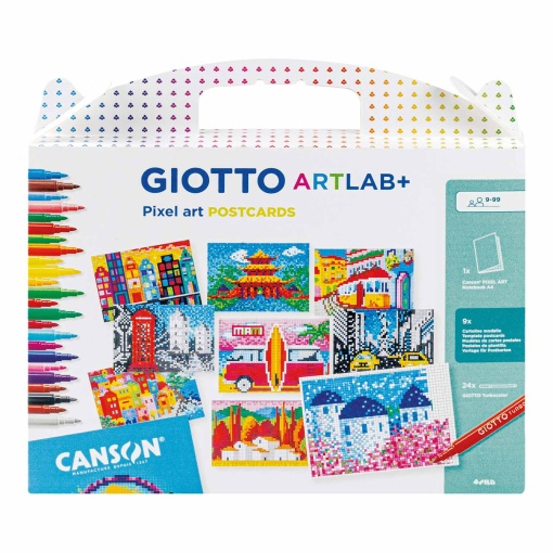 Conjunto GIOTTO Artlab Pixel Art postais