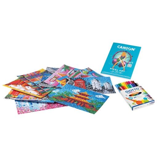 Conjunto GIOTTO Artlab Pixel Art postais