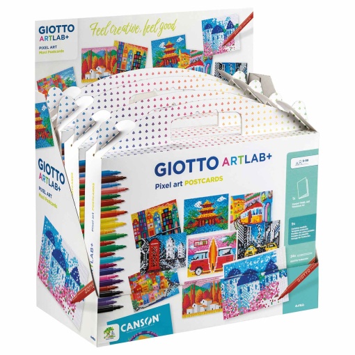 Conjunto GIOTTO Artlab Pixel Art postais