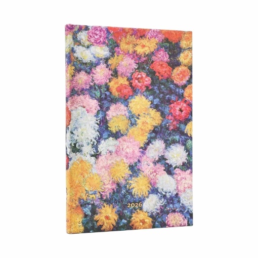 Agenda semanal A5 2026 PAPERBLANKS Maxi Monet's Chrysanthemums