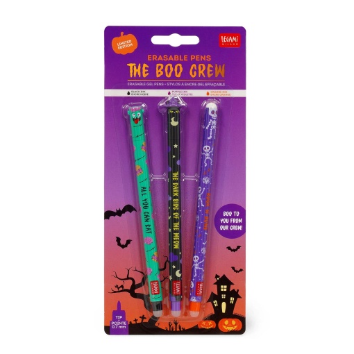 Esferográfica apagável LEGAMI The Boo Crew - 3 unidades