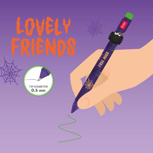Esferográfica de gel LEGAMI Lovely Friends Halloween aranha