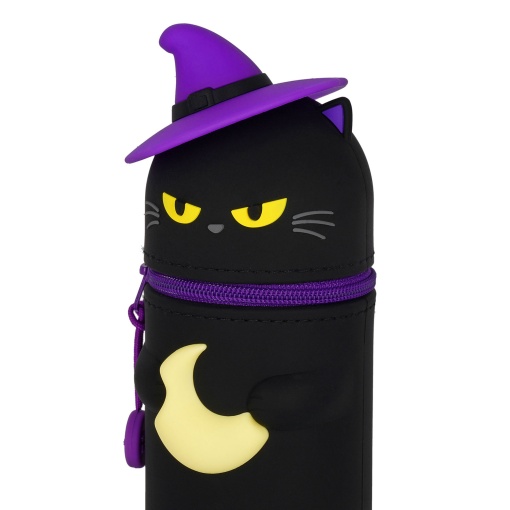 Estojo escolar 2 em 1 de silicone LEGAMI Kawaii Halloween Kitty