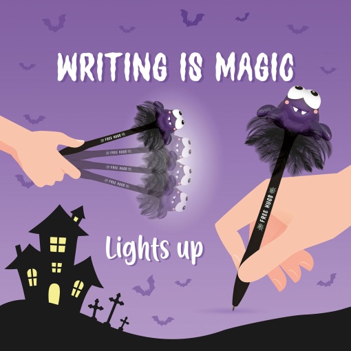 Esferográfica de gel Writing is Magic Halloween aranha