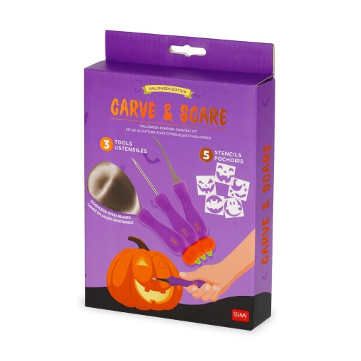 Kit de escultura de abóbora Carve & Scare LEGAMI Halloween