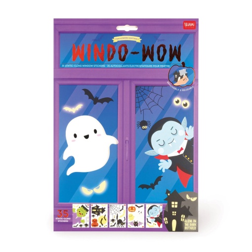 Autocolantes eletroestáticos para janelas Window-Wow (35 unidades) LEGAMI Halloween