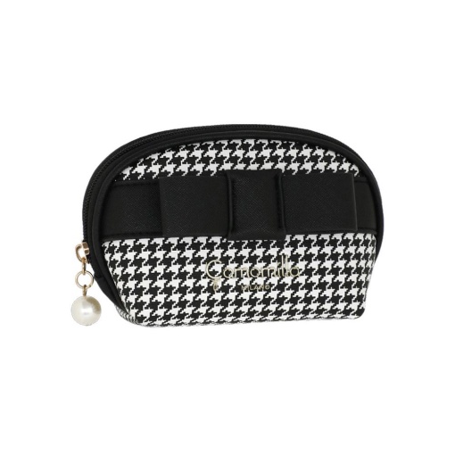 Bolsa CAMOMILLA Poulette preta/branco 10x16x7cm