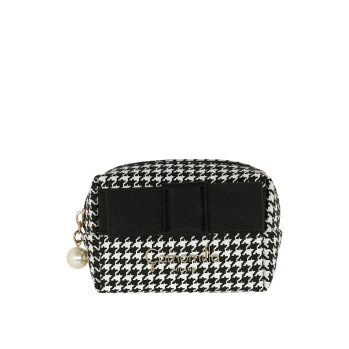 BOLSA CAMOMILLA POULETTE PRETO/BRANCO 8X11,5X5CM 19003