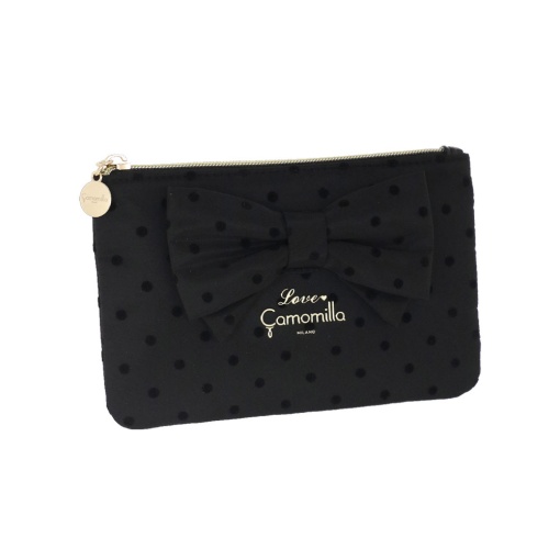 BOLSA CAMOMILLA POLKA GLAM PRETA 12,5X20X1,5CCM 19488
